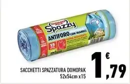 Conad Superstore Domopak sacchetti spazzatura offerta