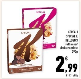 Conad Superstore Kelloggs cereali special k offerta