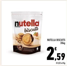 Conad Superstore Ferrero nutella biscuits offerta