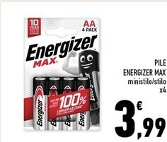 Conad Superstore Energizer pile max offerta