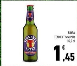 Conad Tennent's birra super offerta