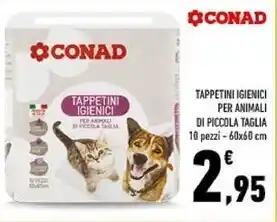 Conad Conad tappetini igienici per animali offerta
