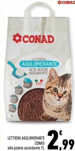 Conad Superstore Conad lettiera agglomerante offerta