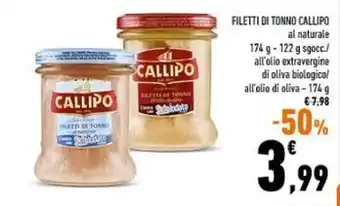Conad Callipo filetti di tonno offerta