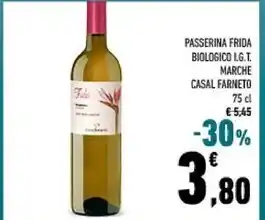Conad Casal farneto passerina frida biologico i.g.t marche offerta