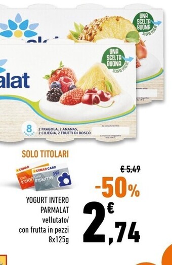 Conad Superstore Parmalat yogurt intero offerta