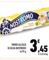 Conad Nostromo tonno all'olio di oliva offerta