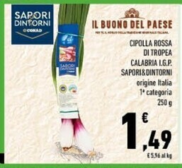 Conad Conad cipolla rossa di tropea calabria i.g.p offerta