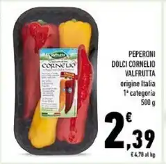 Conad Valfrutta peperoni dolci cornelio offerta