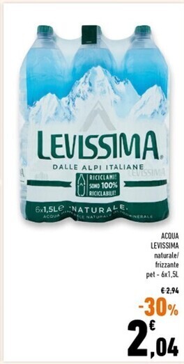 Conad Superstore Levissima acqua offerta