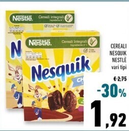 Conad Superstore Nestlè cereali nesquik offerta