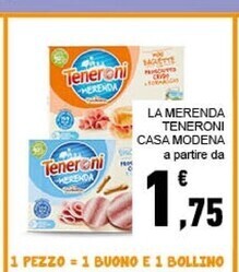 Conad Casa modena la merenda teneroni offerta