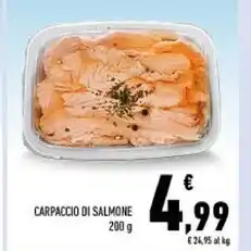 Conad Carpaccio di salmone offerta