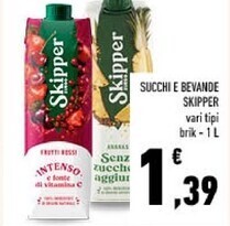Conad Skipper succhi e bevande offerta