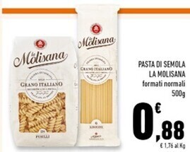 Conad Superstore La molisana pasta di semola offerta