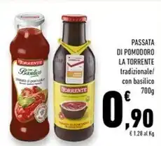 Conad Superstore La torrente passata di pomodoro offerta