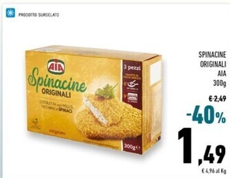 Conad Superstore Aia spinacine originali offerta