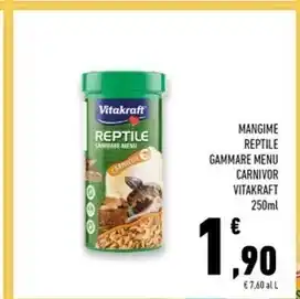 Conad Superstore Vitakraft mangime reptile gammare menu carnivor offerta