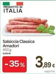 Carrefour Express Amadori salsiccia classica offerta