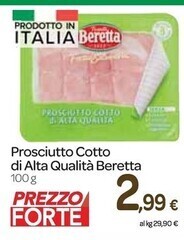 Carrefour Express Beretta prosciutto cotto di alta qualità offerta