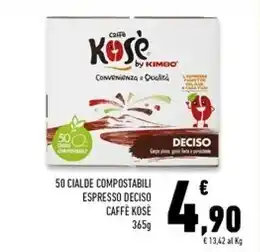 Conad Superstore Kosè 50 cialde compostabili espresso deciso offerta