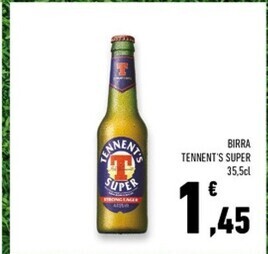Conad Superstore Tennent's birra super offerta