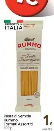 Carrefour Express Rummo pasta di semola offerta