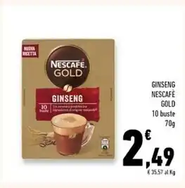 Conad Superstore Nescafé ginseng gold offerta