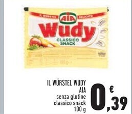 Conad City Aia il wurstel wudy offerta