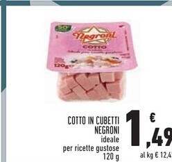 Conad City Negroni cotto in cubetti offerta