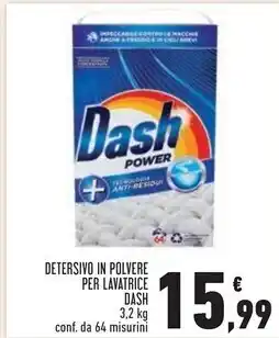 Conad City Dash detersivo in polvere per lavatrice offerta