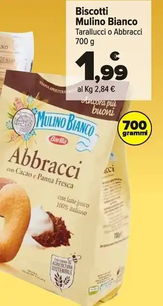 Carrefour Market Mulino bianco biscotti tarallucci offerta