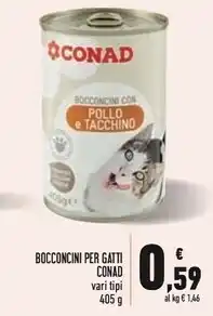 Conad Superstore Conad bocconcini per gatti offerta