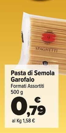 Carrefour Market Garofalo pasta di semola offerta