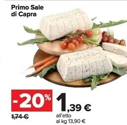 Carrefour Market Primo sale di capra offerta