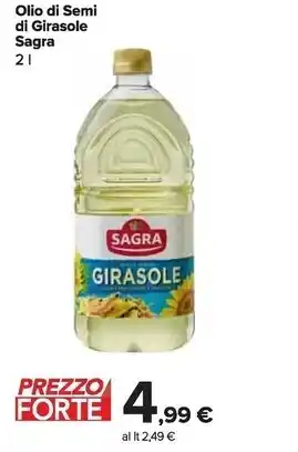 Carrefour Market Sagra olio di semi di girasole offerta