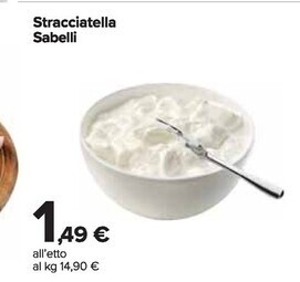 Carrefour Market Sabelli stracciatella offerta