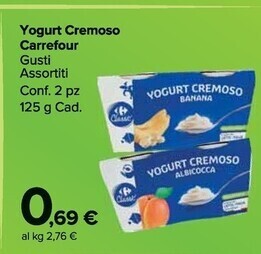 Carrefour Market Carrefour yogurt cremoso offerta
