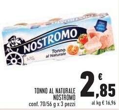 Conad City Nostromo tonno al naturale offerta