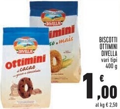 Conad City Divella biscotti ottimini offerta