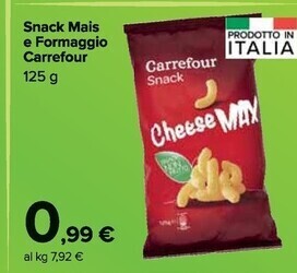 Carrefour Market Carrefour snack mais e formaggio offerta
