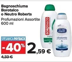 Carrefour Market Borotalco bagnoschiuma offerta