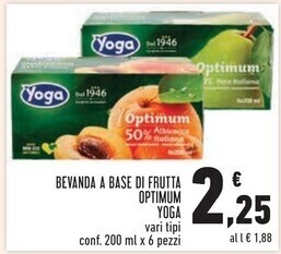 Conad City Yoga bevanda a base di frutta optimum offerta