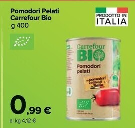 Carrefour Market Carrefour pomodori pelati bio offerta