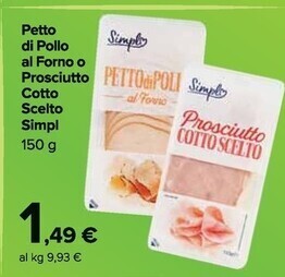 Carrefour Market Simpl petto di pollo al forno offerta