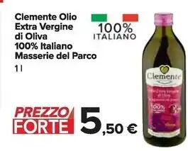 Carrefour Market Clemente olio extra vergine di oliva offerta