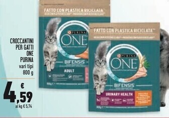 Conad Superstore Purina croccantini per gatti one offerta