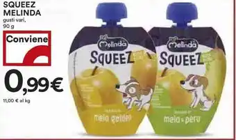 Coop Melinda Squeez 90 g offerta