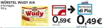 Coop AIA Würstel Wudy al formaggio 150 g offerta
