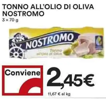 Coop Nostromo Tonno All'Olio di Oliva 3 x 70 g offerta